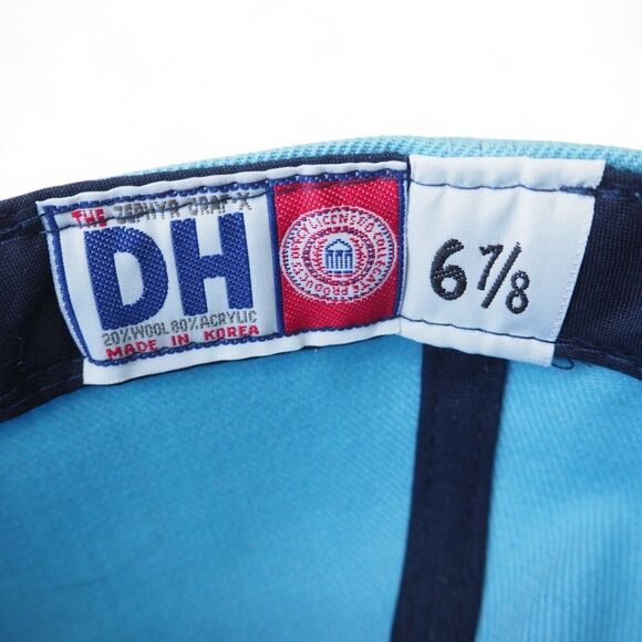 Zephyr GRAF-X DH Vintage 90s Carolina Tar Heels Carolina Blue Fitted Hat 6 7/8 - Picture 7 of 7